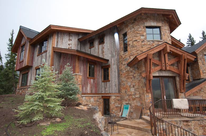 Gray & Faded Red barnwood siding