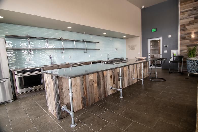 Kitchen Island with GrayBlend Thins