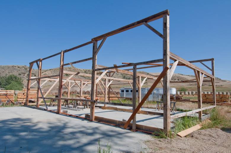 Reassembled Barn Frame