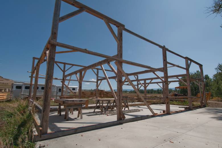 Reassembled Barn Frame