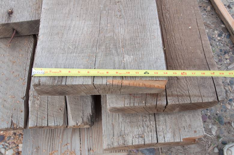 Nominal 15" width (actual is about 14 1/4")--Weathered DF