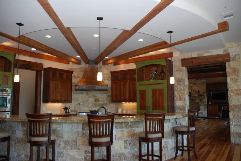 TWII C-S Timbers in Texas Kitchen