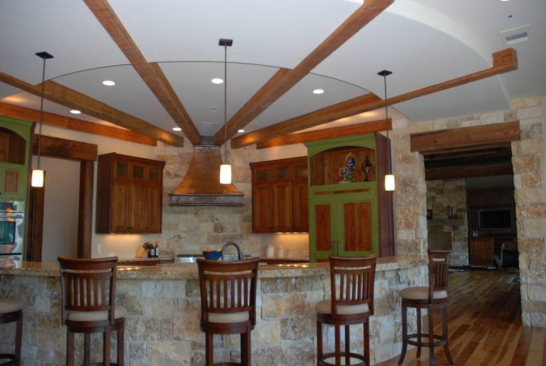 TWII C-S Timbers in Texas Kitchen