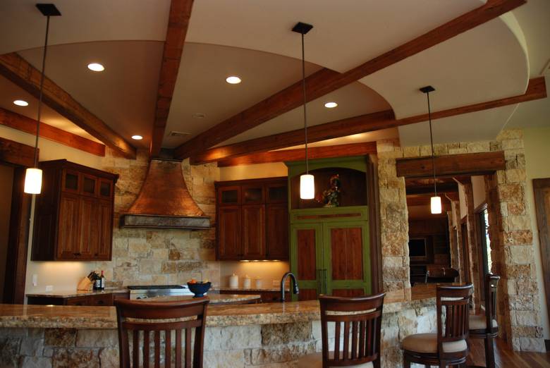 TWII C-S Timbers in Texas Kitchen