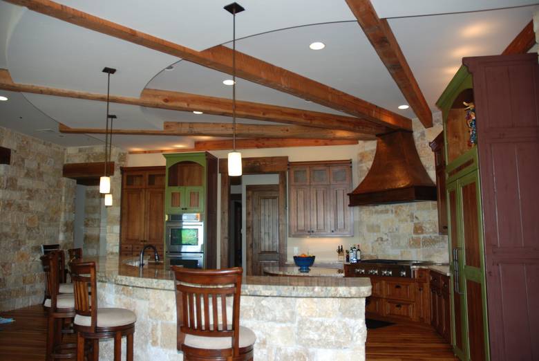 TWII C-S Timbers in Texas Kitchen