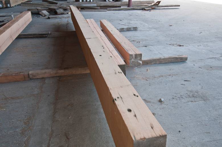 8 x 16 x 21' DF B-S Timber--4 Bolt Holes in the Edge
