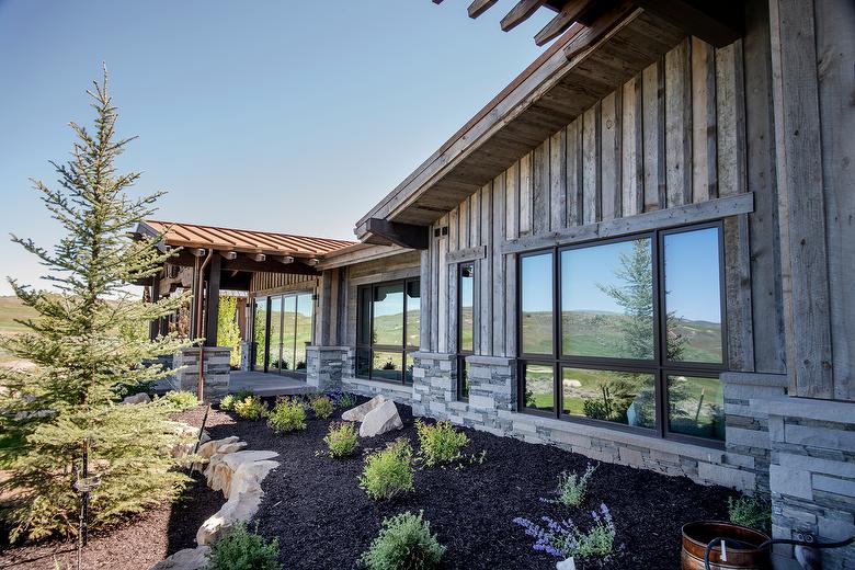 WeatheredBlend Barnwood Board and Batten Siding and Window Trim