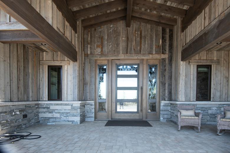 WeatheredBlend Barnwood Board and Batten Siding and Window Trim