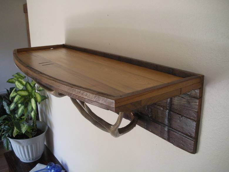 Shelf made from Picklewood Cypress