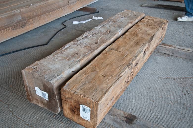 12 x 12 x 5', 11 x 11 x 5' Hand-Hewn Timbers