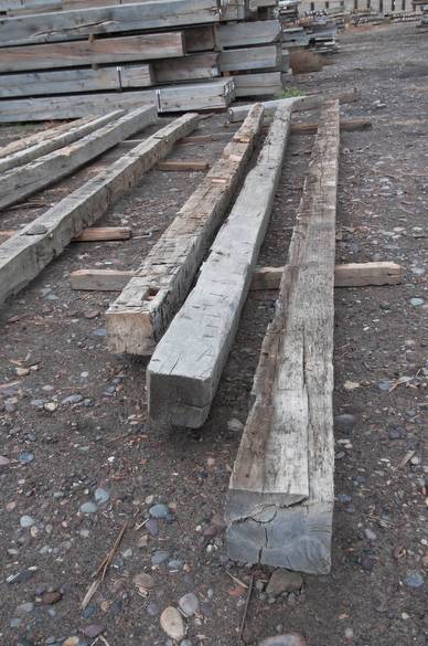 7 x 8 x 22-28' Hand-Hewn Timbers