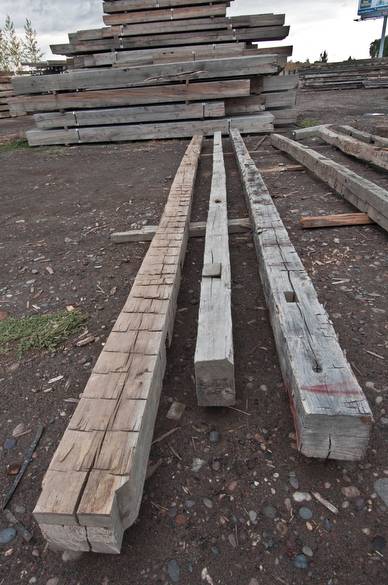 7 x 8 x 22-28' Hand-Hewn Timbers