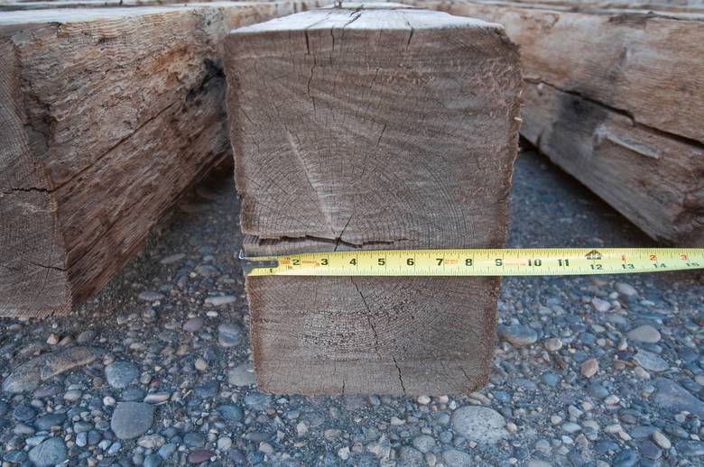 10x14 Willamette Weathered DF Timbers (Width varies from 8 3/4 to about 9 1/4)