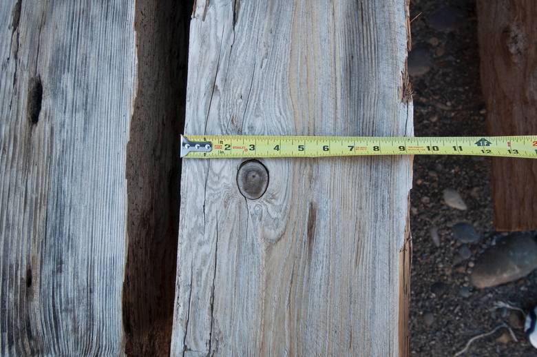 10x14 Willamette Weathered DF Timbers (Width varies)