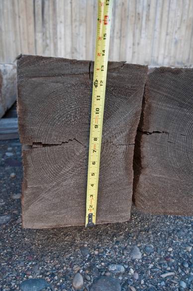 10x14 Willamette Weathered DF Timbers (Depth 13"+ but varies)