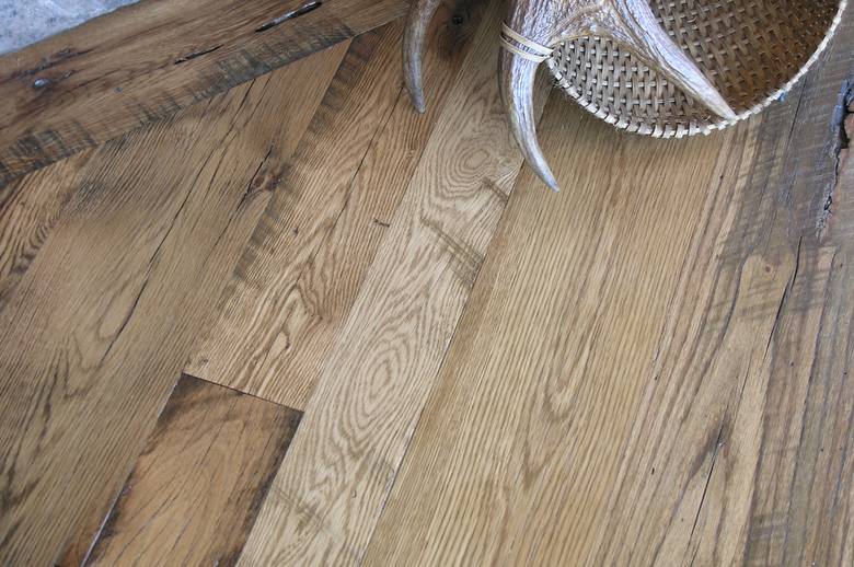 Antique Oak Skip-Planed Flooring