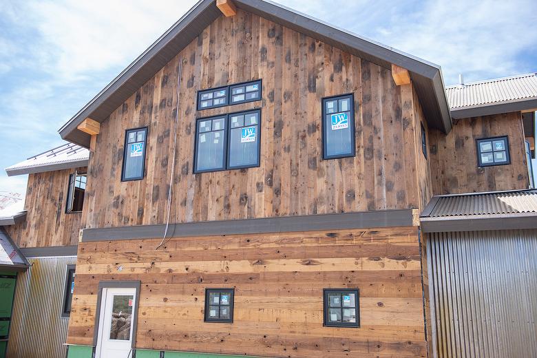 Harbor Fir Siding (on Top) and ThermalBrown Siding (on Bottom)