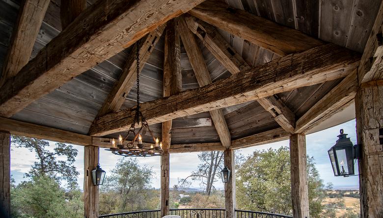 Hand-Hewn Timbers and Antique Gray Barnwood