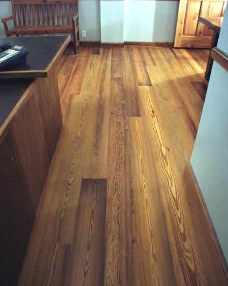 Blackfoot Office / River-Recovered Heart Pine T & G Flooring