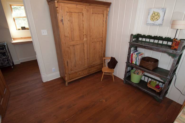 Douglas fir floor - installed with Wood Wax Finish Walnut and Plyx-Oil Clear coating