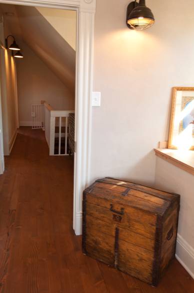 Douglas fir floor - installed with Wood Wax Finish Walnut and Plyx-Oil Clear coating