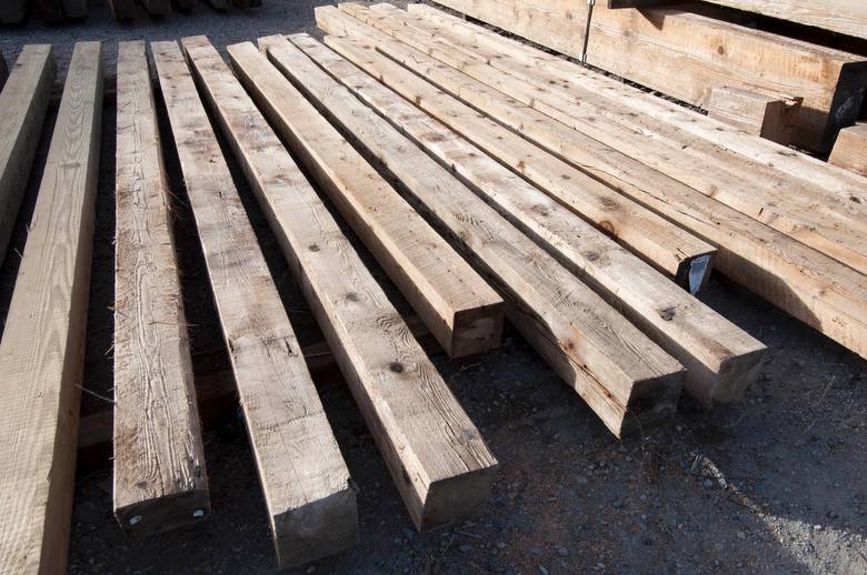 6 x 6 x 10-12' pressure washed.  Ready to ship upon approval.