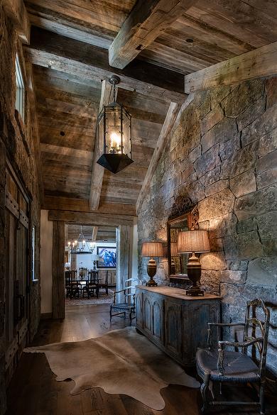 Hand-Hewn Timbers and Antique Gray Barnwood Lumber