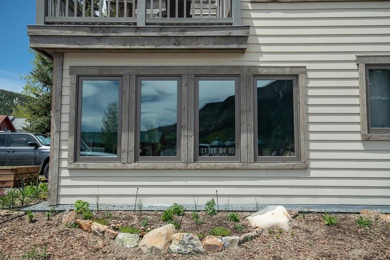 NatureAged Lumber (Window Trim) and NatureAged Board-and-Bat Siding