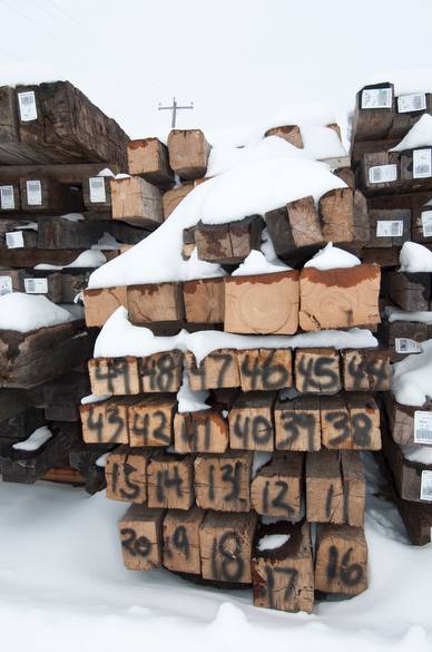 Oak Hand-Hewn Timbers