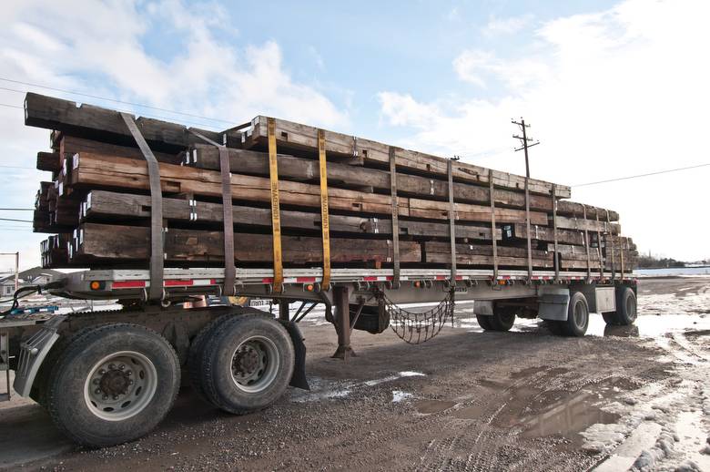 Hand-Hewn Oak Timbers 