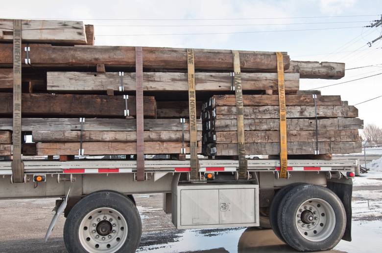 Hand-Hewn Oak Timbers