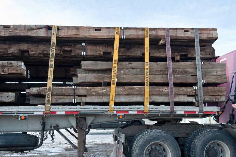 Hand-Hewn Oak Timbers