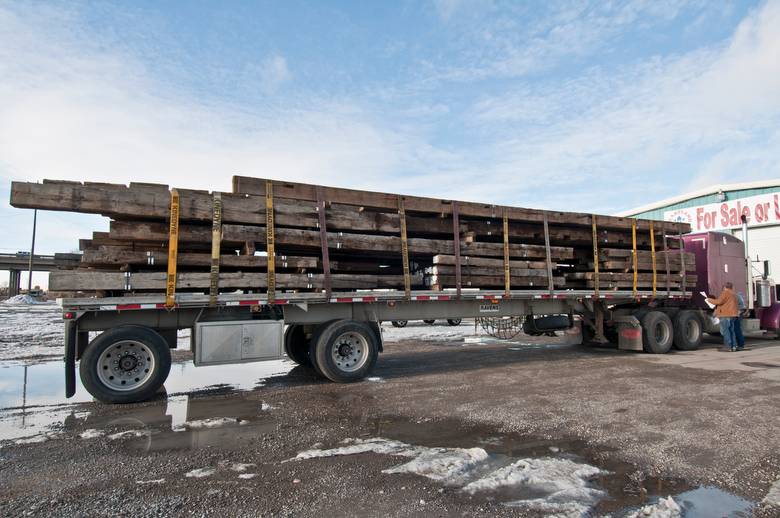 Hand-Hewn Oak Timbers