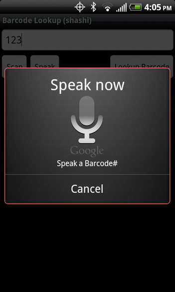 Speak a Barcode#
