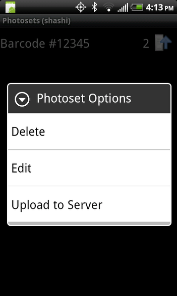 Photoset options 