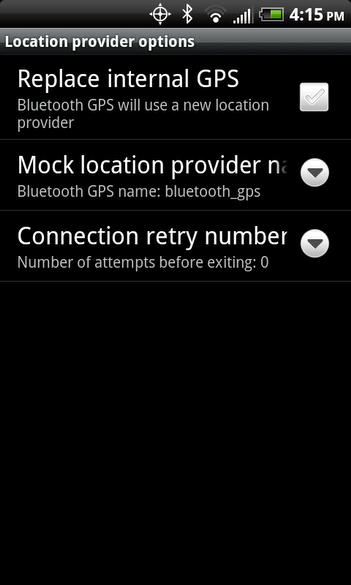 BlueGps - (uncheck the Replace internal GPS)
