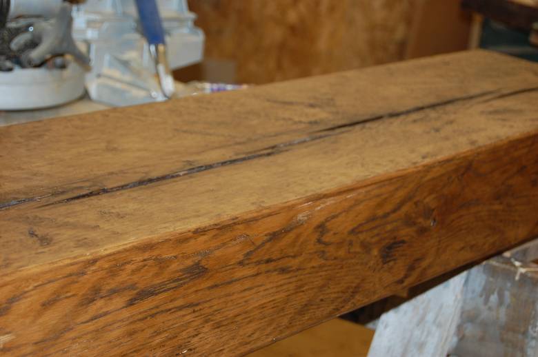 6x12x6 Oak Mantel