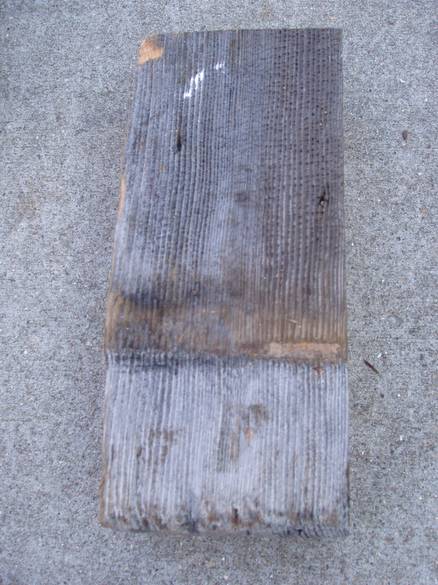 Douglas Fir Picklewood Sample / Shows weathered face (exterior)