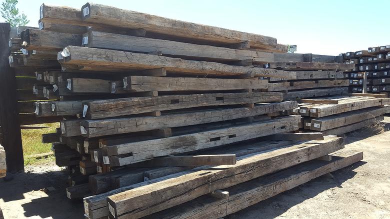 Hand-Hewn Oak timbers