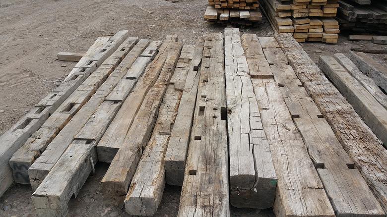 Hand-Hewn Oak Timber Order