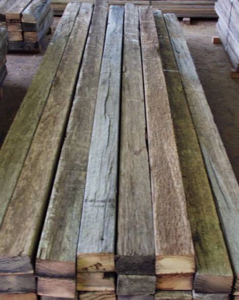 4 x 6 Weathered Timbers / Face and end view