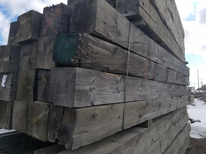 12x12 x 16-20' WeatheredBlend Timbers