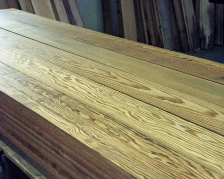 Picklewood planed all 4 sides / Face view