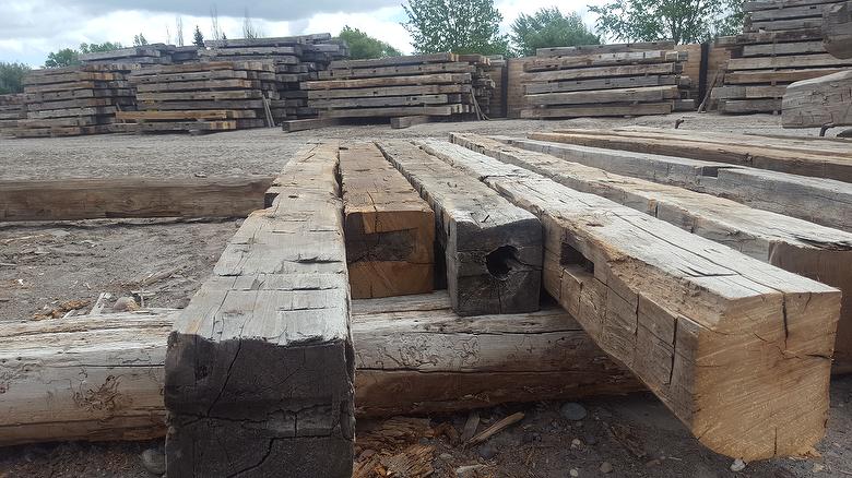 Hand-Hewn Timbers for Order