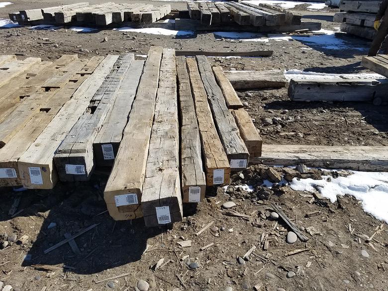 Hand-Hewn Timbers for Approval