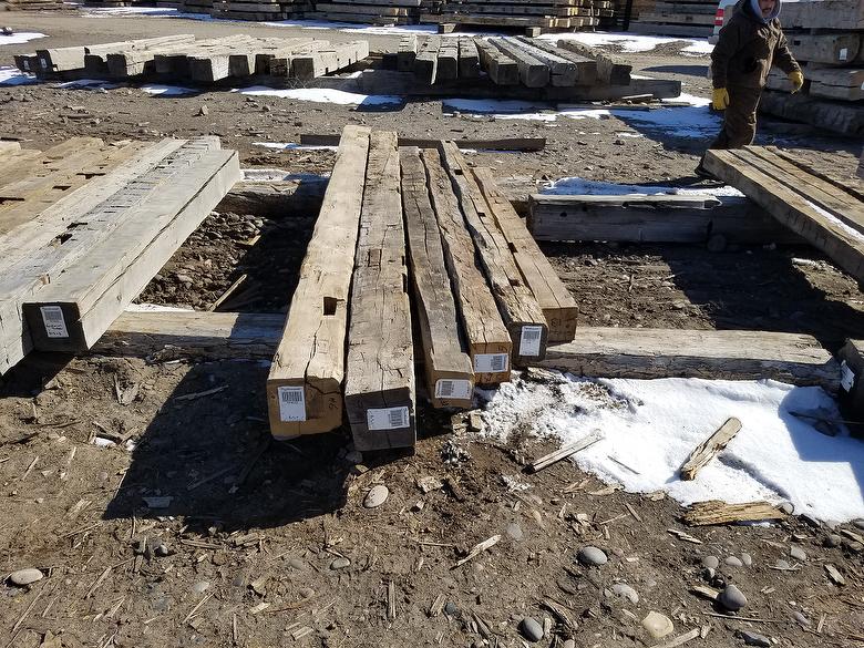 Hand-Hewn Timbers for Approval