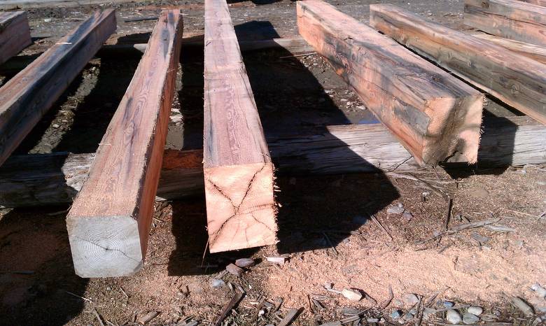 TWII Character Timbers cut from Butt Ends of Piling