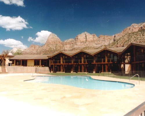 Desert Pearl Inn--Springdale, Utah / Douglas Fir Timbers