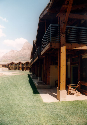 Desert Pearl Inn--Springdale, Utah / Douglas Fir Timbers