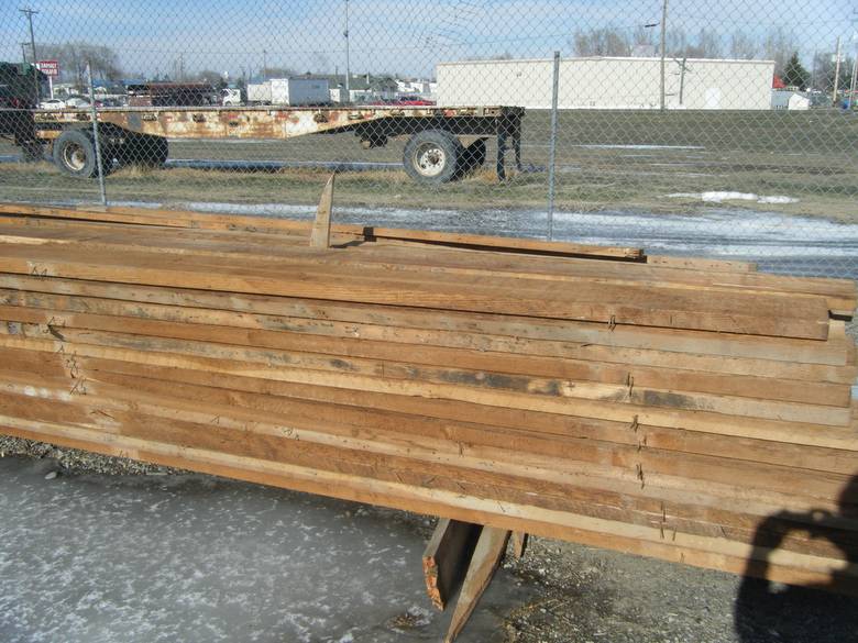 Brown Barnwood and Timbers from Grain Elevator